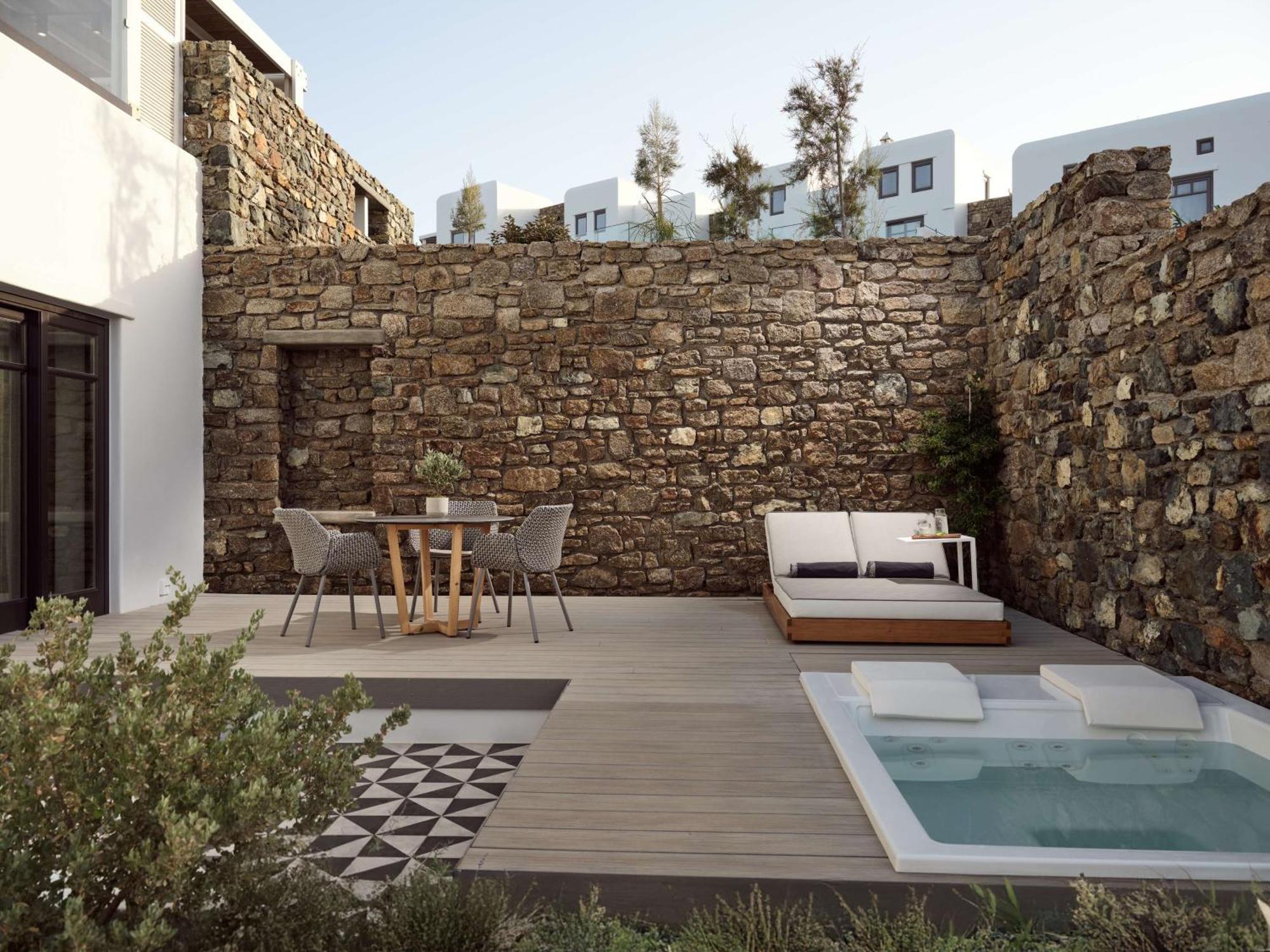 Отель Semeli Coast Mykonos Curio Collection By Hilton Merchia Beach Экстерьер фото