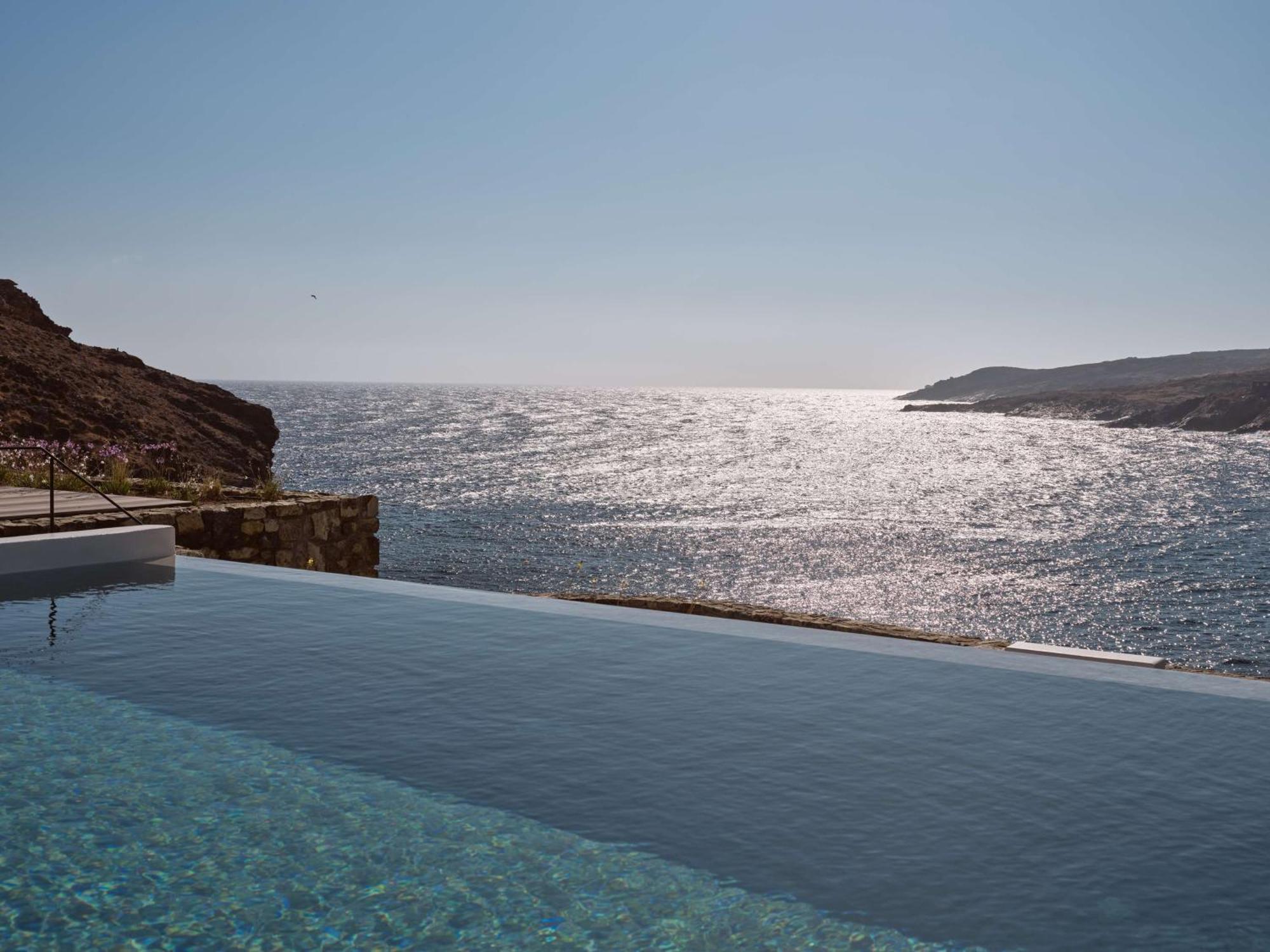 Отель Semeli Coast Mykonos Curio Collection By Hilton Merchia Beach Экстерьер фото