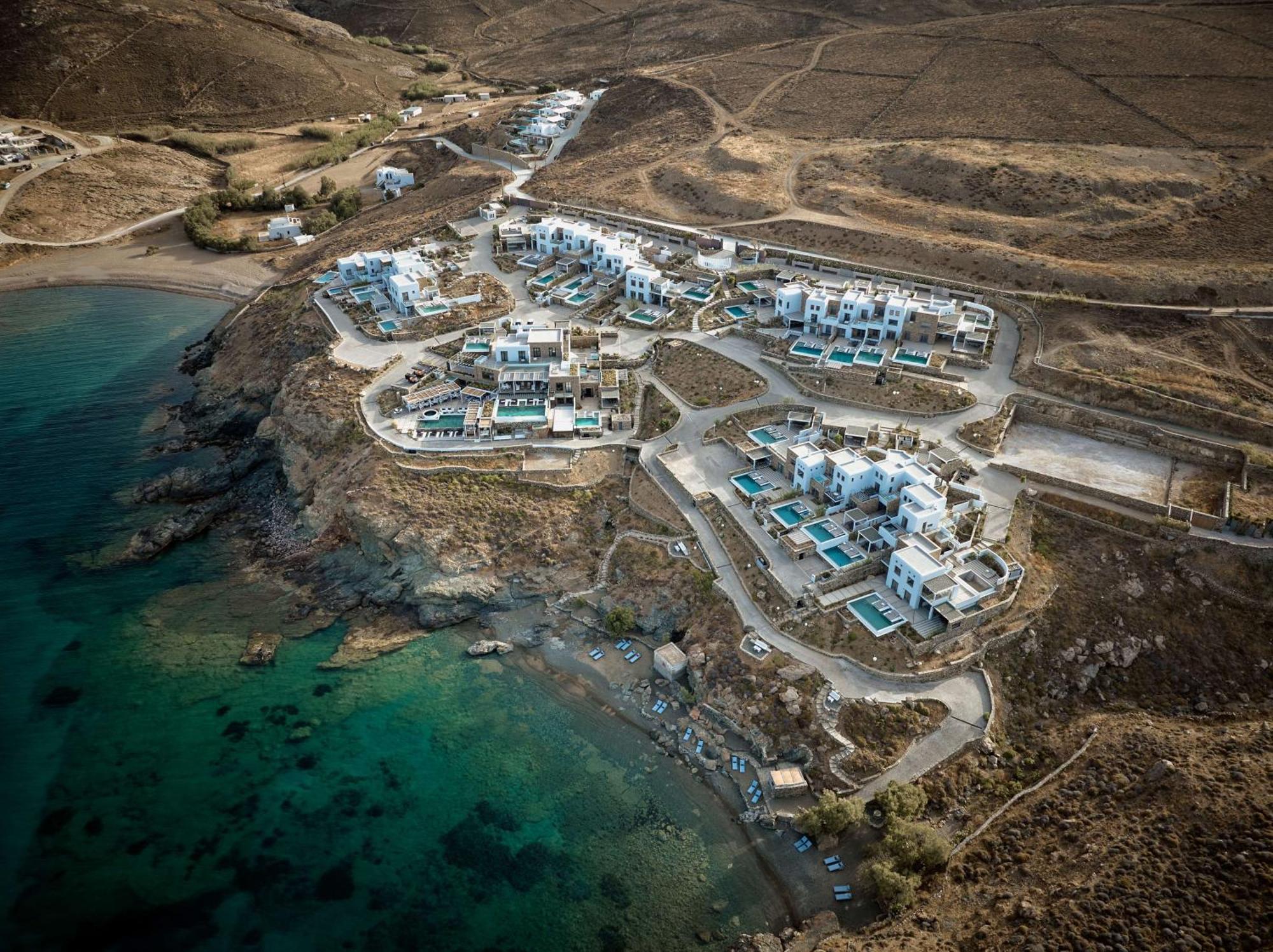 Отель Semeli Coast Mykonos Curio Collection By Hilton Merchia Beach Экстерьер фото