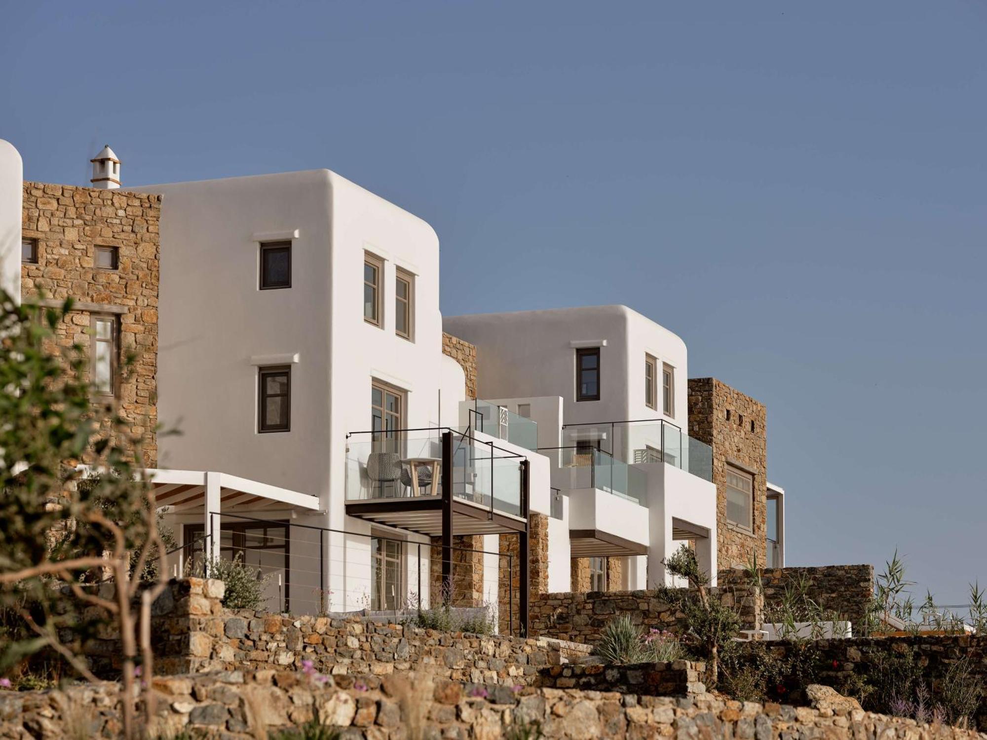 Отель Semeli Coast Mykonos Curio Collection By Hilton Merchia Beach Экстерьер фото