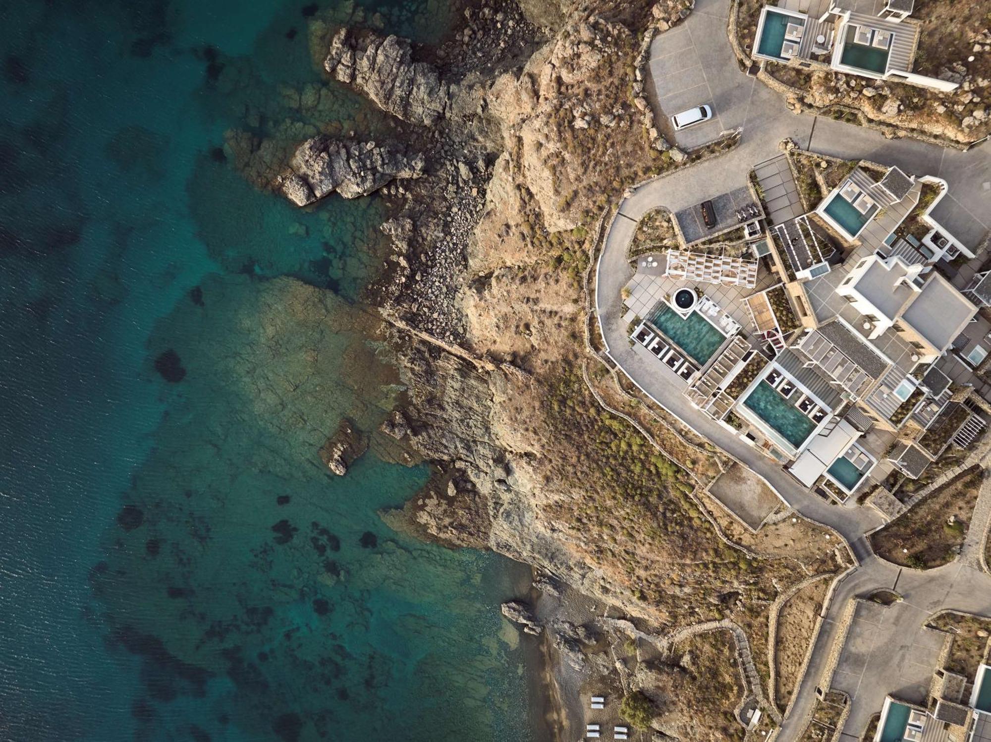 Отель Semeli Coast Mykonos Curio Collection By Hilton Merchia Beach Экстерьер фото