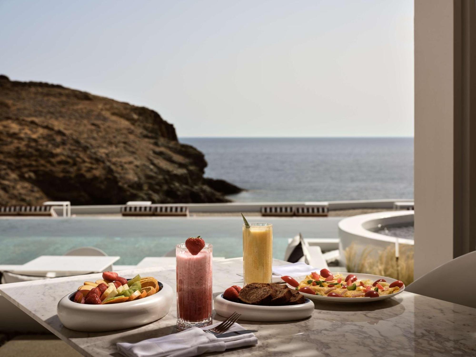 Отель Semeli Coast Mykonos Curio Collection By Hilton Merchia Beach Экстерьер фото