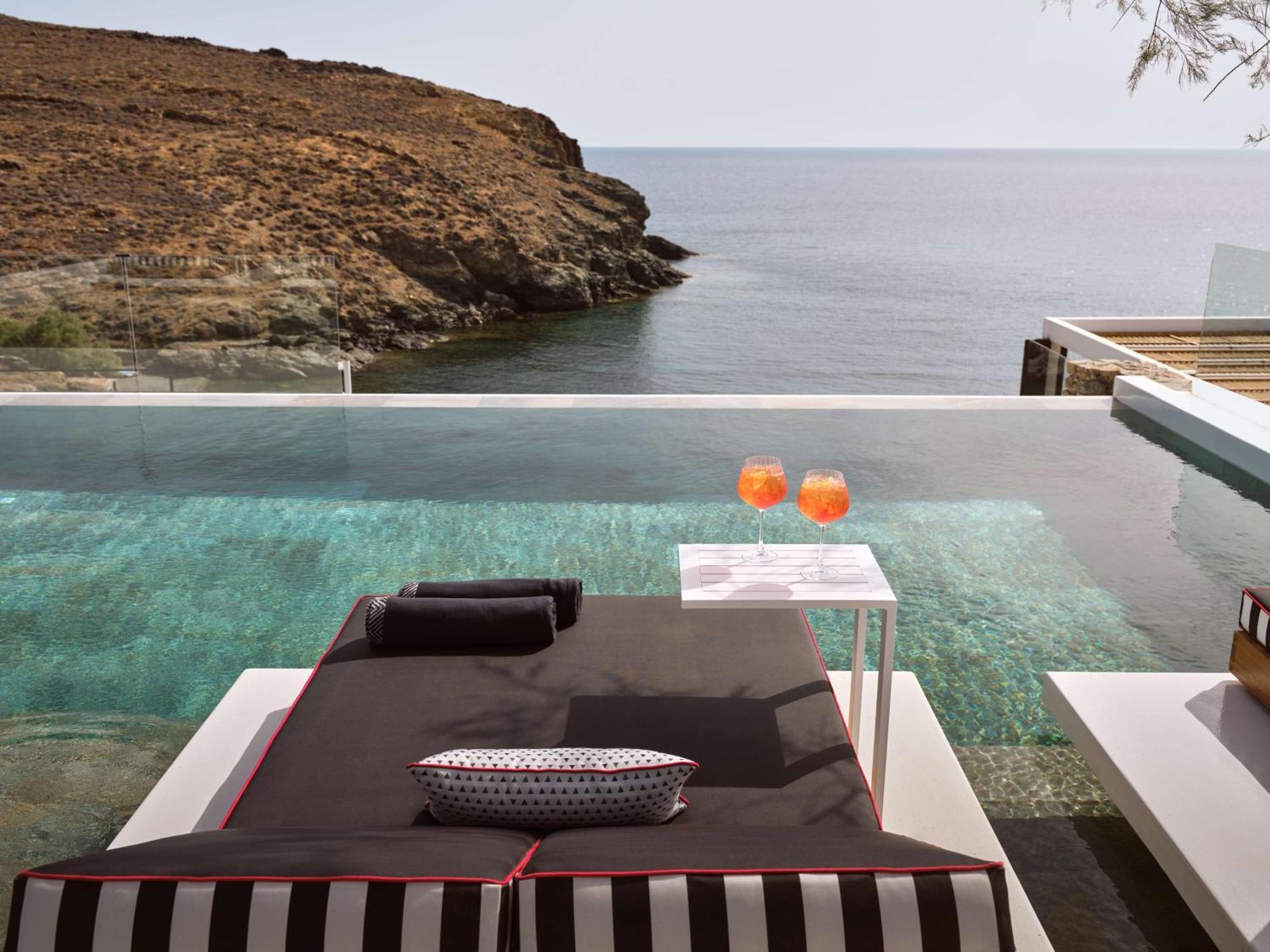 Отель Semeli Coast Mykonos Curio Collection By Hilton Merchia Beach Экстерьер фото