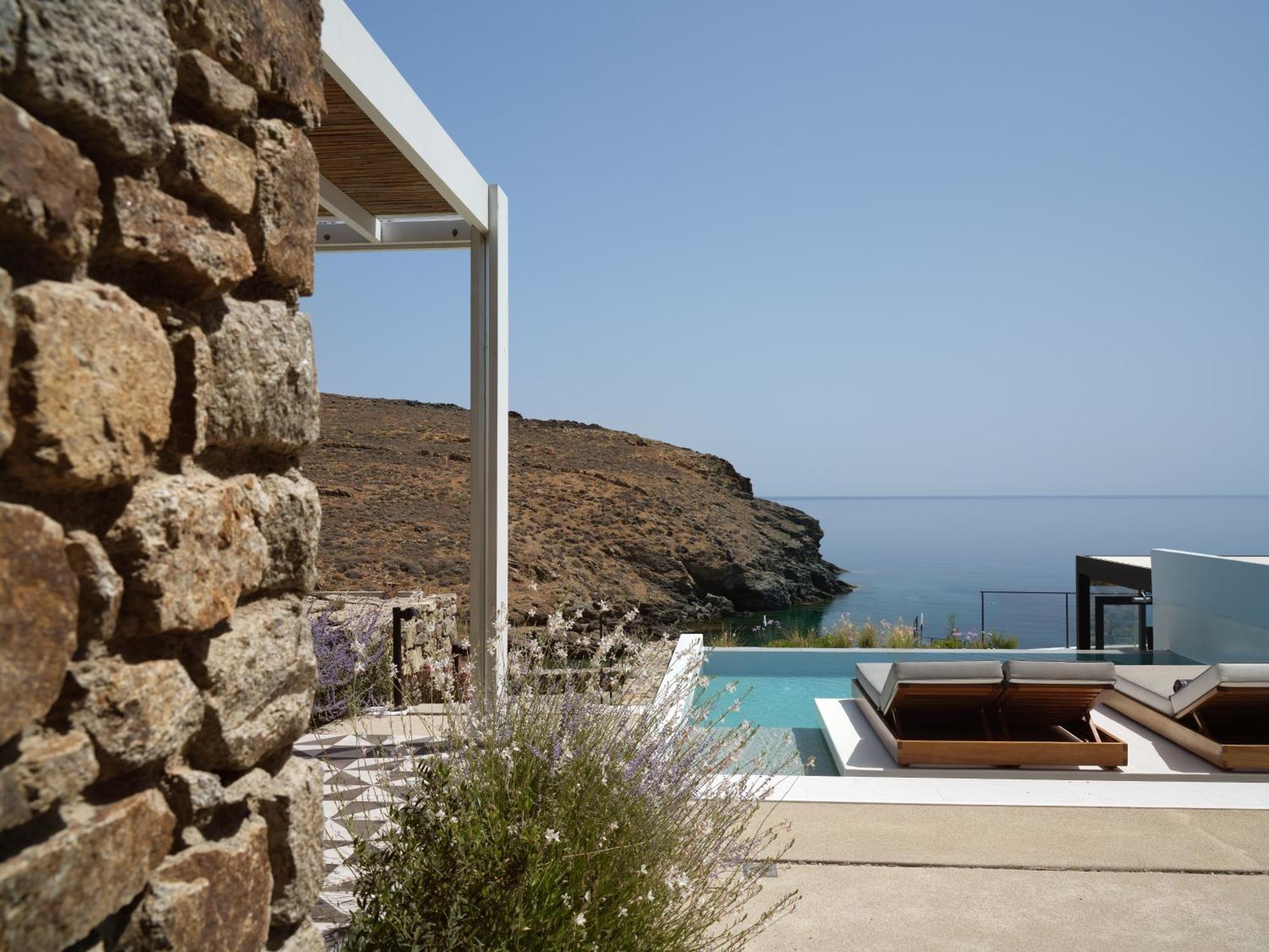 Отель Semeli Coast Mykonos Curio Collection By Hilton Merchia Beach Экстерьер фото