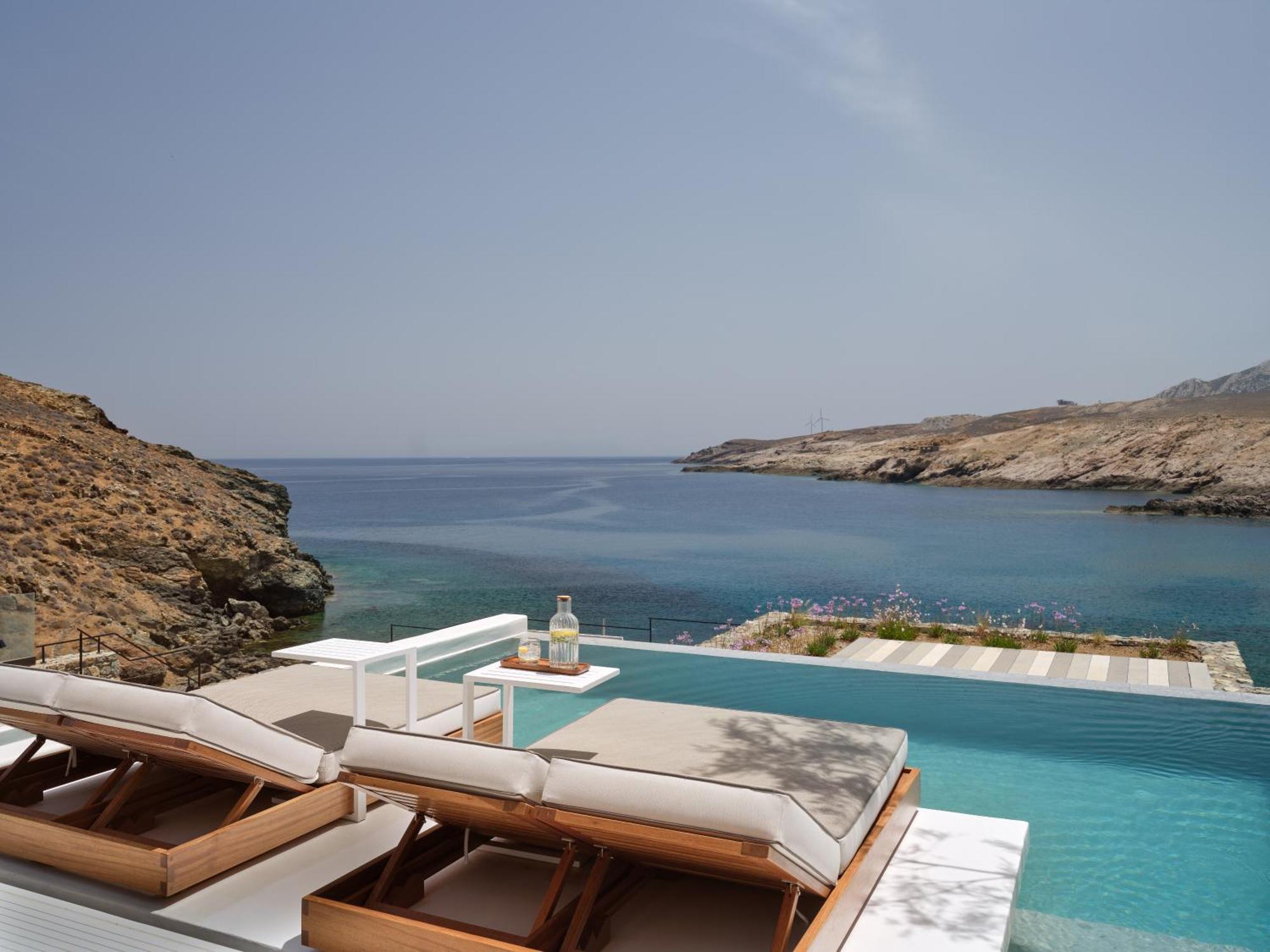 Отель Semeli Coast Mykonos Curio Collection By Hilton Merchia Beach Экстерьер фото