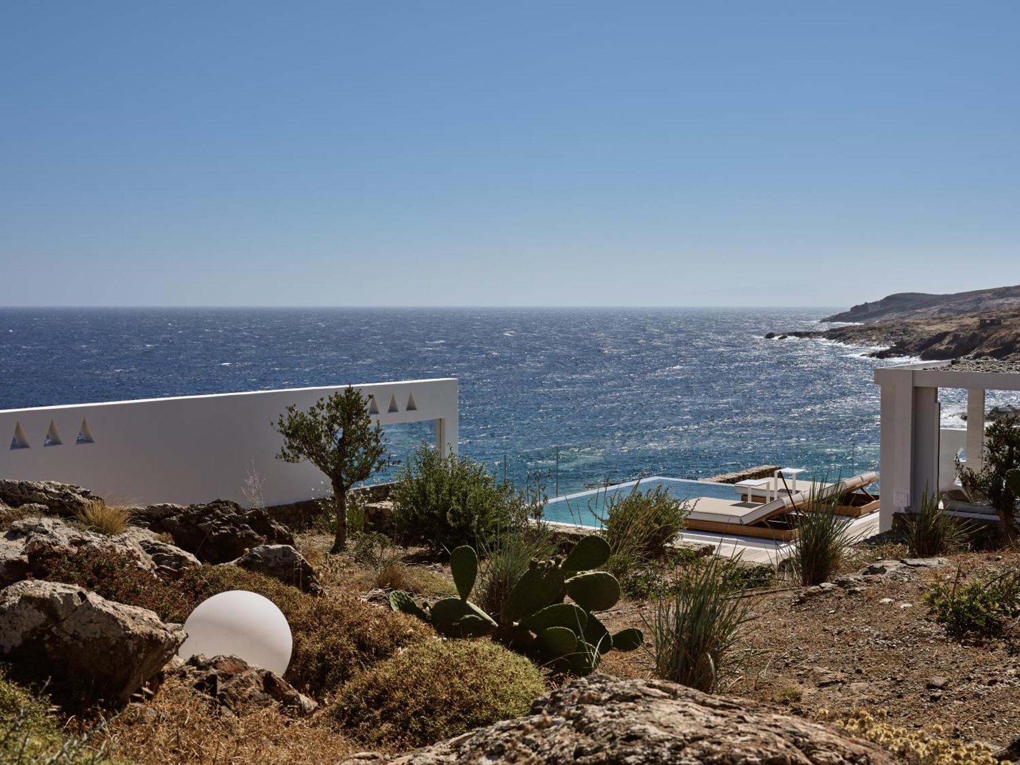 Отель Semeli Coast Mykonos Curio Collection By Hilton Merchia Beach Экстерьер фото