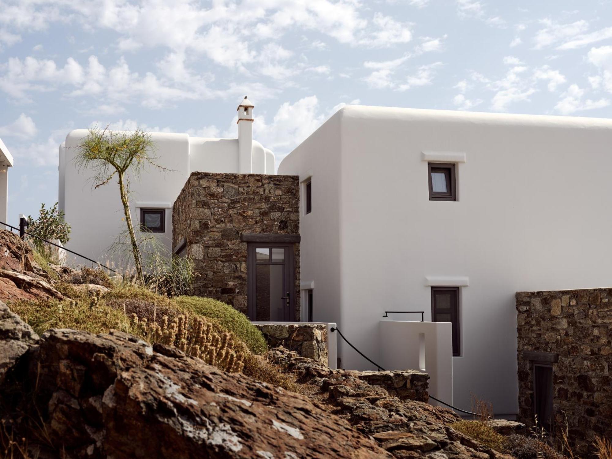 Отель Semeli Coast Mykonos Curio Collection By Hilton Merchia Beach Экстерьер фото