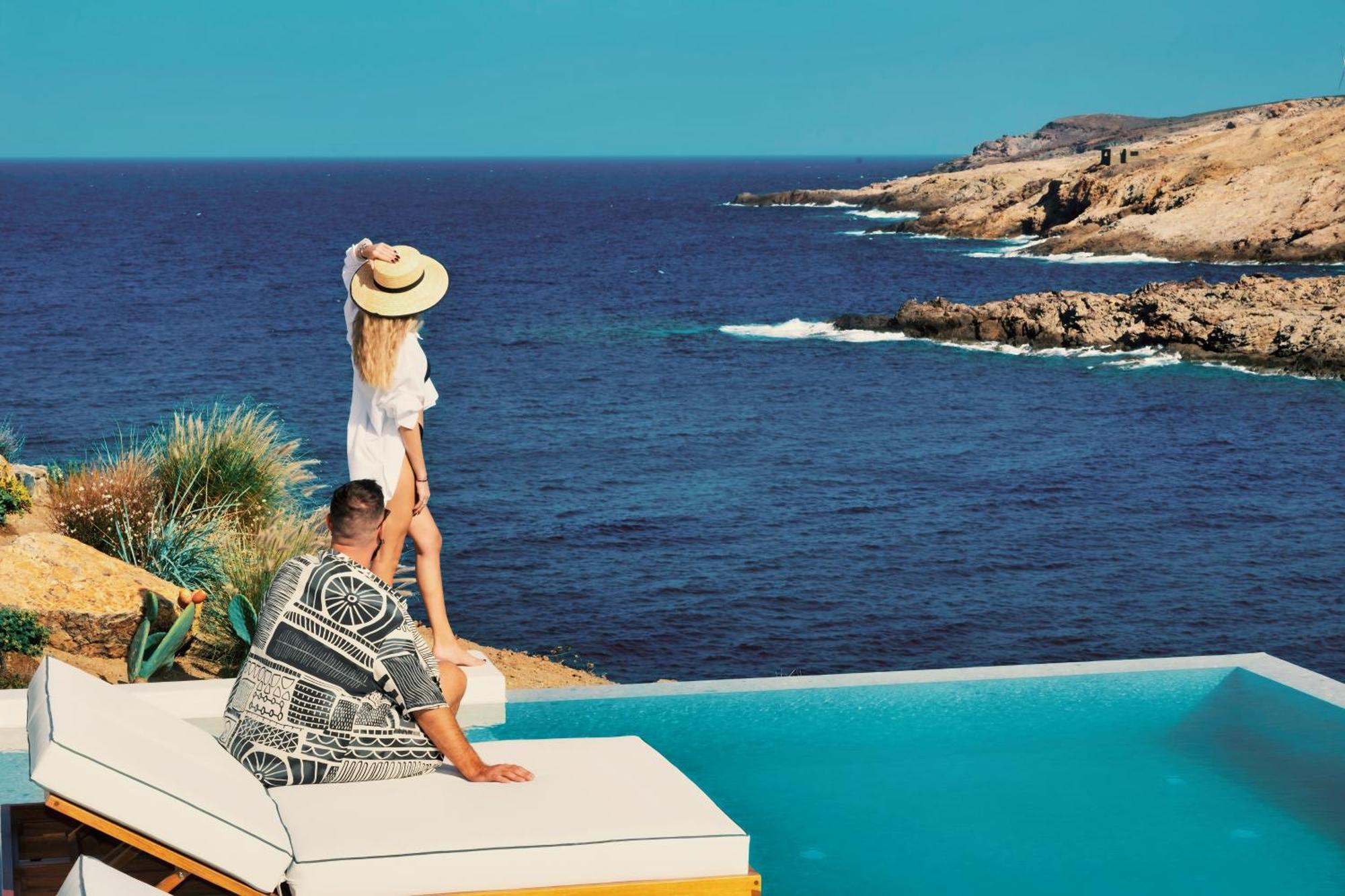 Отель Semeli Coast Mykonos Curio Collection By Hilton Merchia Beach Экстерьер фото