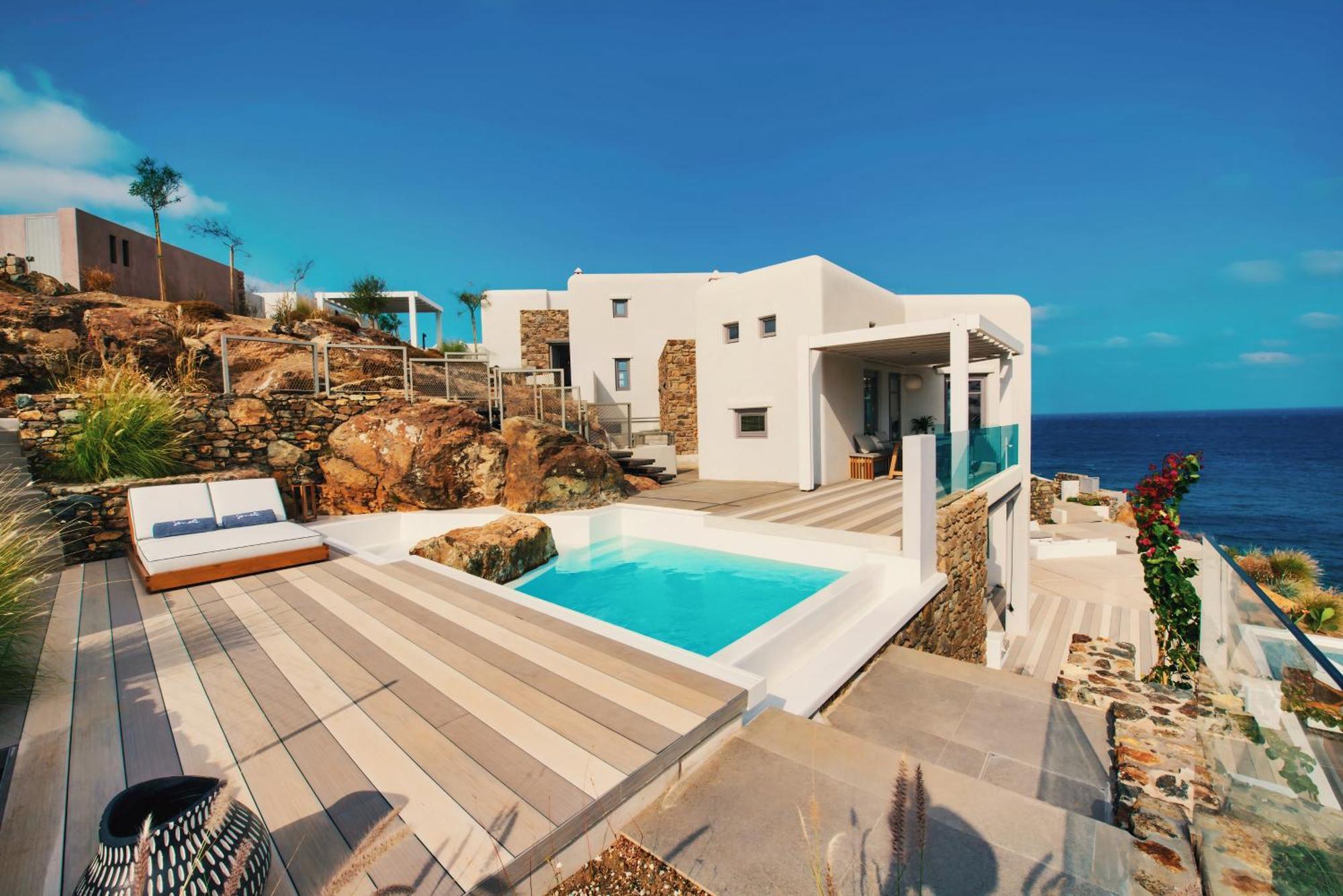 Отель Semeli Coast Mykonos Curio Collection By Hilton Merchia Beach Экстерьер фото